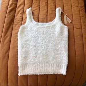 SKIMS Cozy Knit Tank S/M - Bone - new with tags!